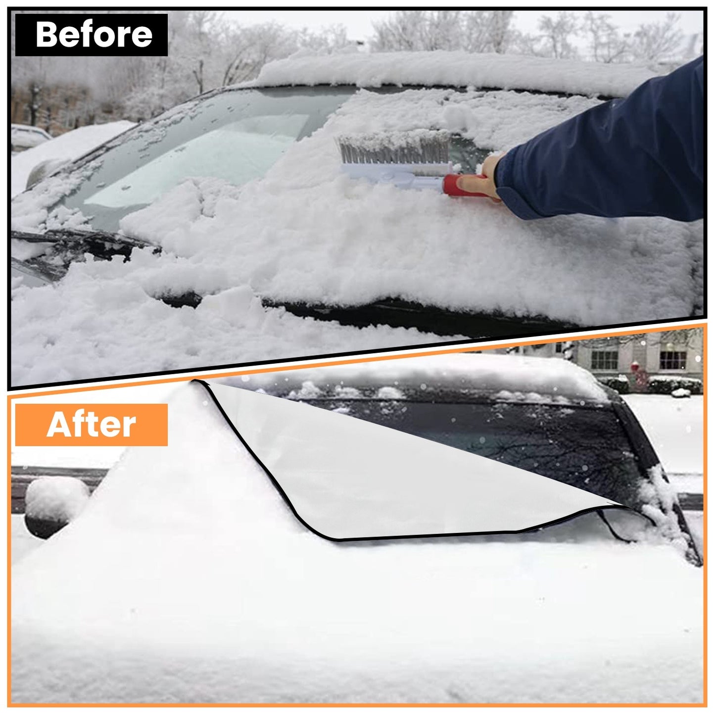 FrostGuard™ Magnetic Windshield Snow Cover (10-Second De-Ice)